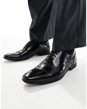 SEQWL – gunners – oxford-schuhe aus künstlichem boxleder - Schwarz