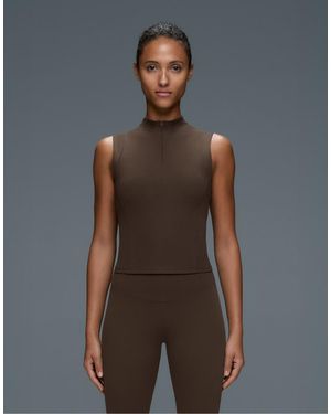 Oysho Comfortlux Zip Tank Top - Grey