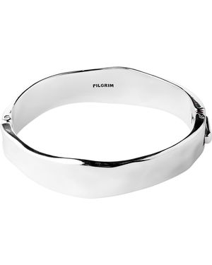 Pilgrim Now bracelet jonc plaqué argent - Noir