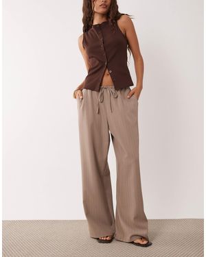 Miss Selfridge Tailored Pull On Pants - Brown