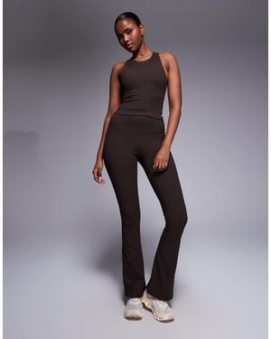 4505 Icon High Waist Slim Kick Yoga legging - Brown