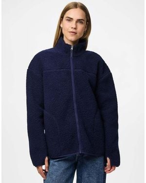 Pieces Teddy Jacket - Blue
