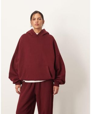 ARRANGE Oversized Premium Heavy Weight Hoodie - Red