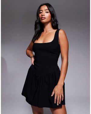 striped black and white dress outfit Nikki Striped Knit Midi Tube Dress • Shop American Threads Women's Trendy Online Boutique Black/White / L