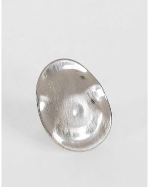 TOPSHOP Romeo Waterproof Stainless Steel Disk Ring - White