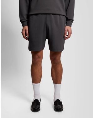 Lyle & Scott Mid Bottoms Relaxed Interlock Sweat Short - Black