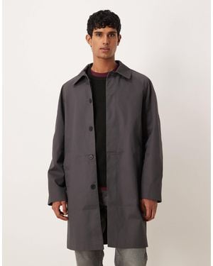ASOS Oversized Trench Coat - Gray