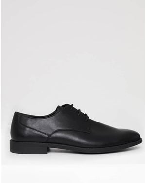 Threadbare Lace Up Derby Shoes - Black