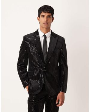 ASOS Slim Suit Jacket - Black