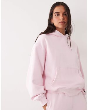 4505 Rest Day 400gsm Heavyweight Cotton Volume Hoodie - Pink