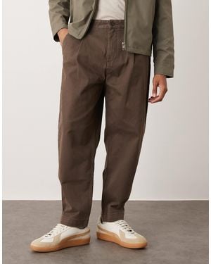 Timberland Pantalon en sergé effet peau - Marron