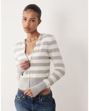 Cotton On Hooded Cable Knit - Gray