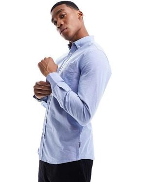 Only & Sons Slim Fit Button Down Oxford Shirt - Blue