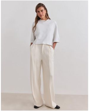 Aim'n Pantalones De Sastre Holgados Luxe En-Blanco - Multicolor
