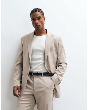 Mango Milan slim-fit-blazer im anzug-look - Natur