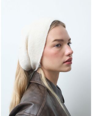 Pieces Tie Front Knitted Bonnet - Multicolour