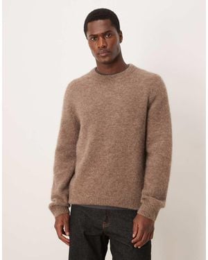 ARKET Alpaca And Wool Jumper With Crew Neck - Brown