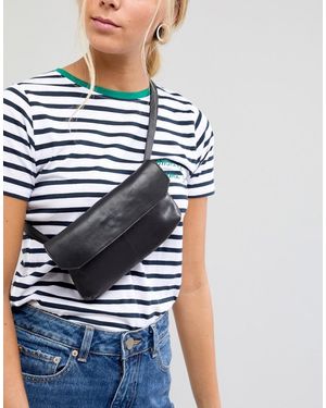ASOS Marsupio piatto in pelle - Nero