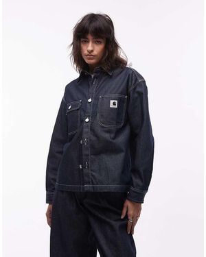 Carhartt Louis Rigid Denim Shirt - Blue