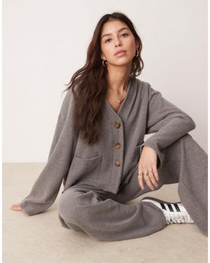 ASOS – weiche strickjacke - Braun
