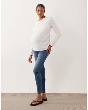 ASOS Asos Design Maternity Skinny Jeans - White
