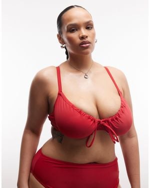 Collusion Plus Underwire Bikini Top - Red