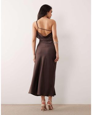 ONLY One Shoulder Maxi Dress - Natural