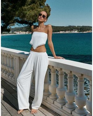 4th & Reckless Pantaloni A Palloncino Bianchi - Verde