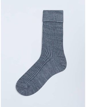 TOPSHOP Tot Ribbed Cosy Sock - Blue