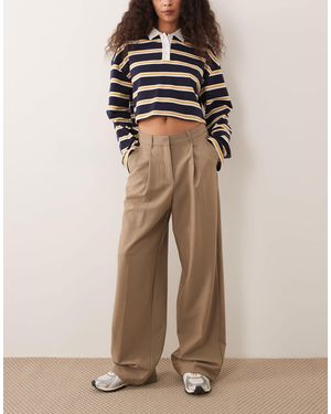 JJXX Wide Leg Tailored Trouser - Natural