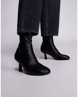 Public Desire Soulmate Round Toe Heeled Ankle Boots - Blue
