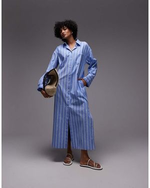 ARKET Vestito Camicia Lungo - Blu