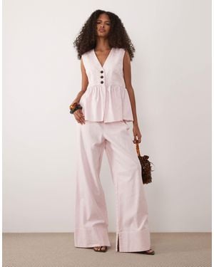 Y.A.S Wide Leg Pants - Pink