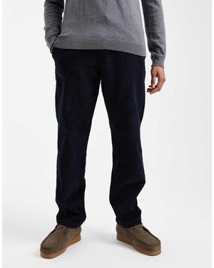 Jack & Jones Kane Relaxed Drawstring Waist Cord Trousers - Black