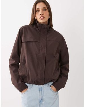 Cotton On Arlo Funnel Neck Jacket - Brown