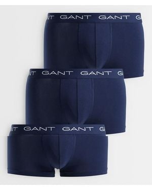 GANT Set Van 3 Boxershorts - Blauw