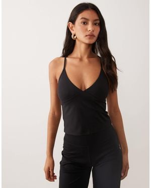 Cotton On Active Ultra Soft Tri Crossback Cami - Black