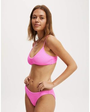 Cotton On Super Scoop Bikini Top - Pink