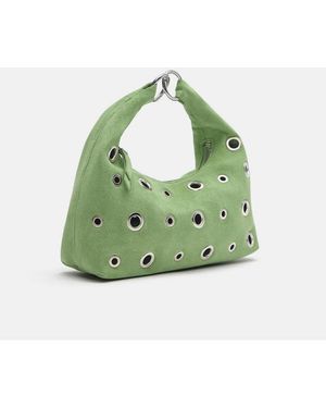 Pull&Bear Studded Grab Bag - Green
