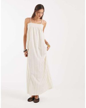 ONLY Mouwloze Maxi Jurk Met Witte Strepen
