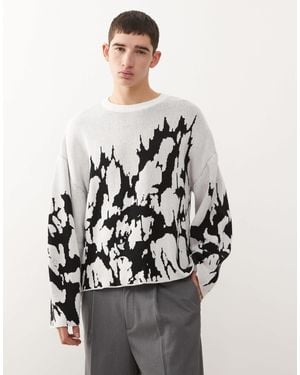 Weekday – oversize-pullover - Grau