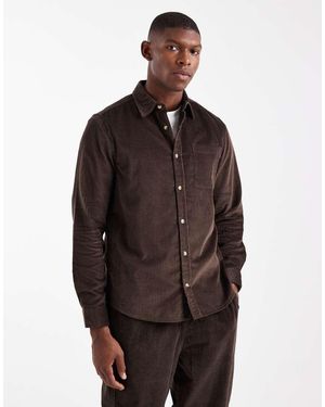 New Look Camicia Giacca Scuro - Marrone