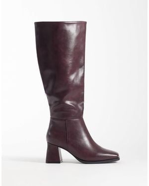 SEQWL Fisher - bottes à talon carré - bordeaux - Violet