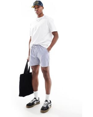 Another Influence Striped Relaxed Fit Shorts - White