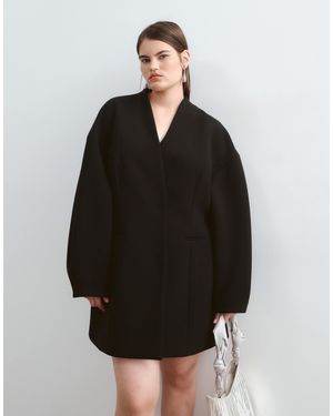 ARRANGE Curve strukturiertes blazer-minikleid - Schwarz