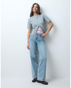 JDY Tall Vanessa jean large en clair - Bleu