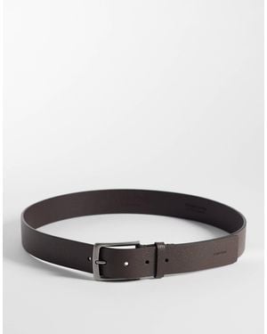 Calvin Klein Grain Buckle Belt 35mm - Gray