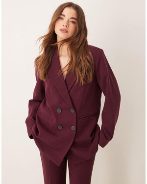 Y.A.S Tailo Double Breasted Blazer Co-ord - Purple