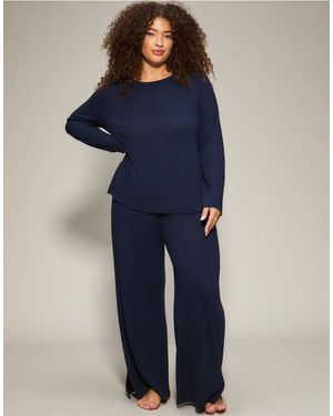 KBX Marie Wide Leg Trouser - Blue