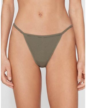 Tezenis Cotton Cutie Tanga Panel G-String - Green
